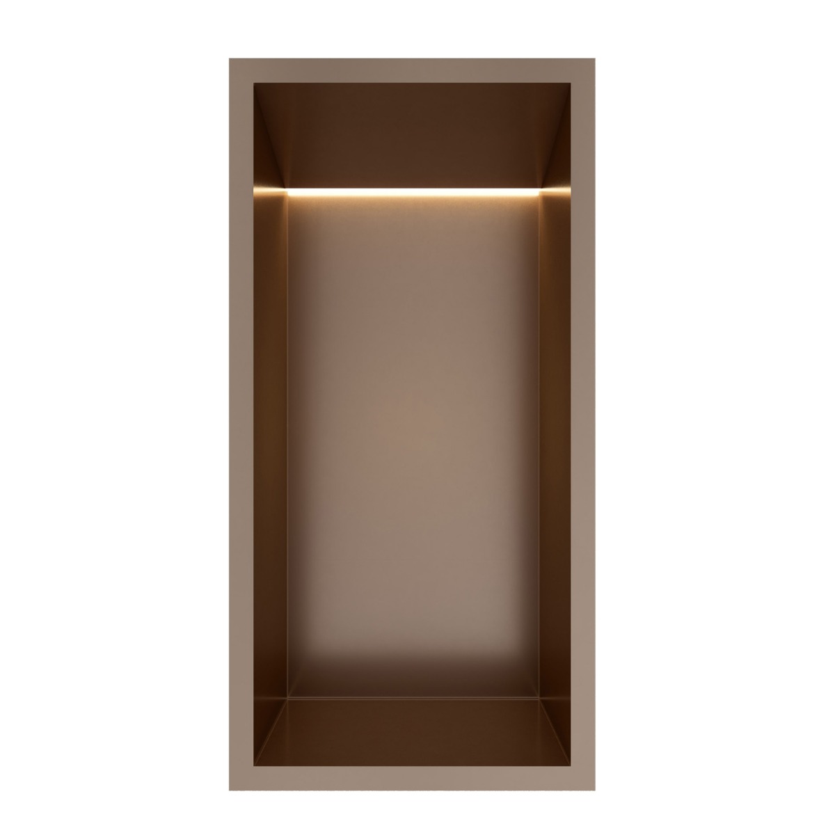 Hotbath &More inbouwnis met verlichting 30x15x10cm tuscan bronze