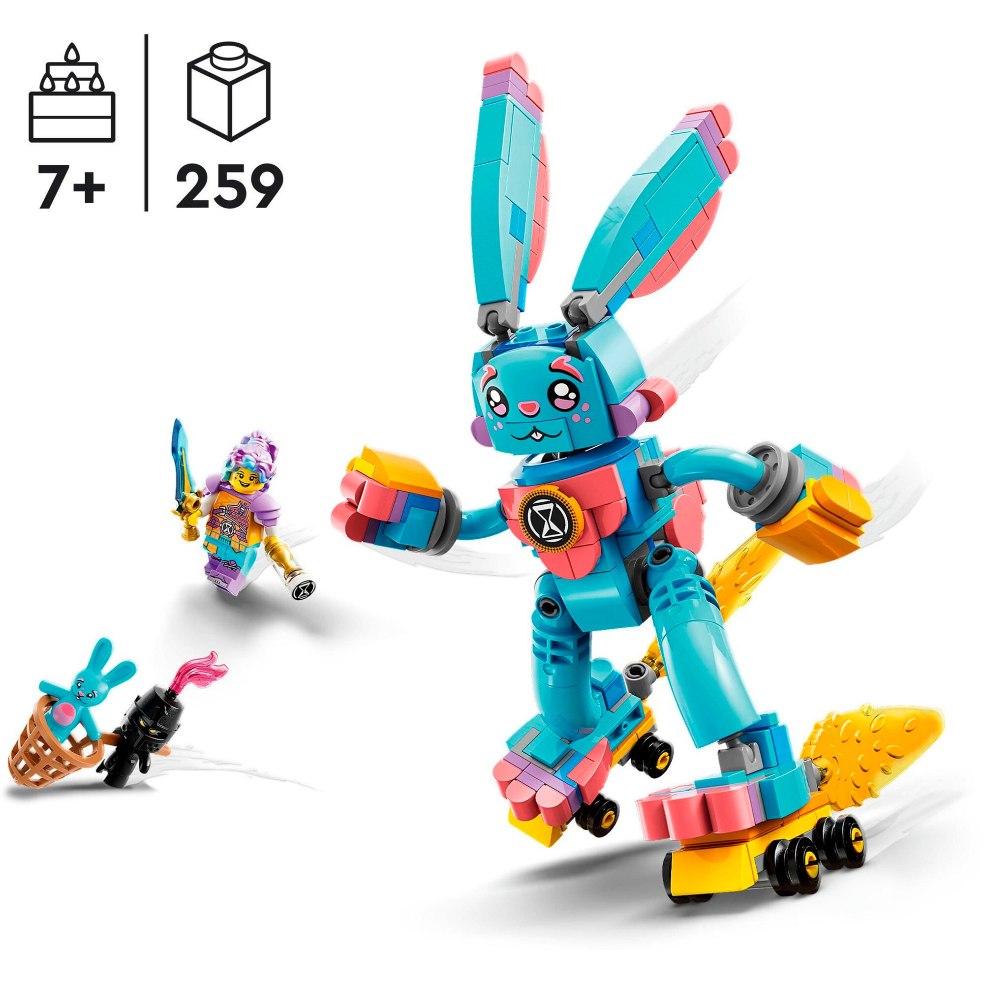 LEGO Konstruktionsspielzeug DREAMZzz Izzie und ihr Hase Bunchu