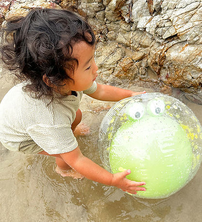 SunnyLife Wasserball - 35 cm - 3D - Cookie Das Krokodil - Light