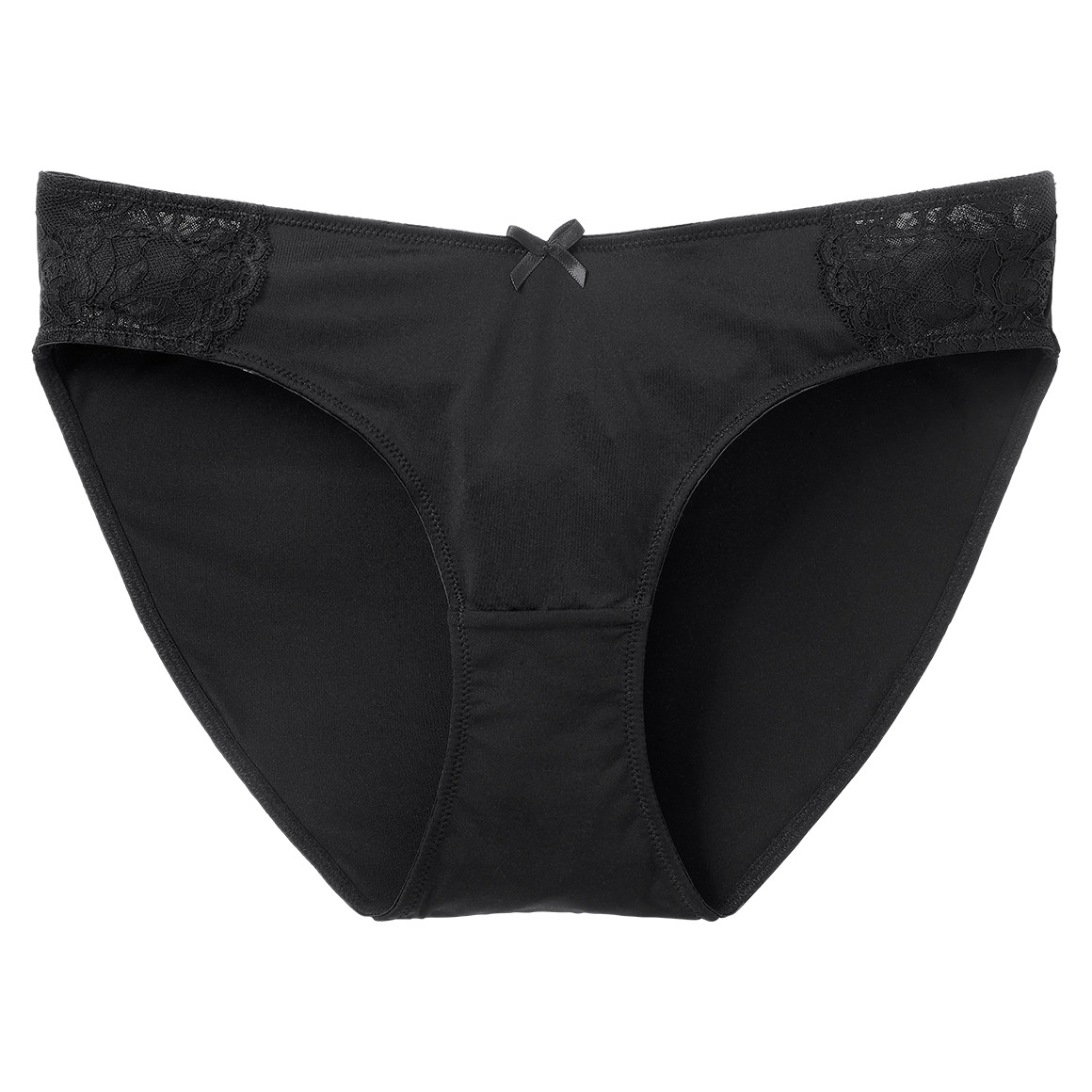 Gina Mama 3 Damen Umstands-Slips  mit Spitze weiss / schwarz