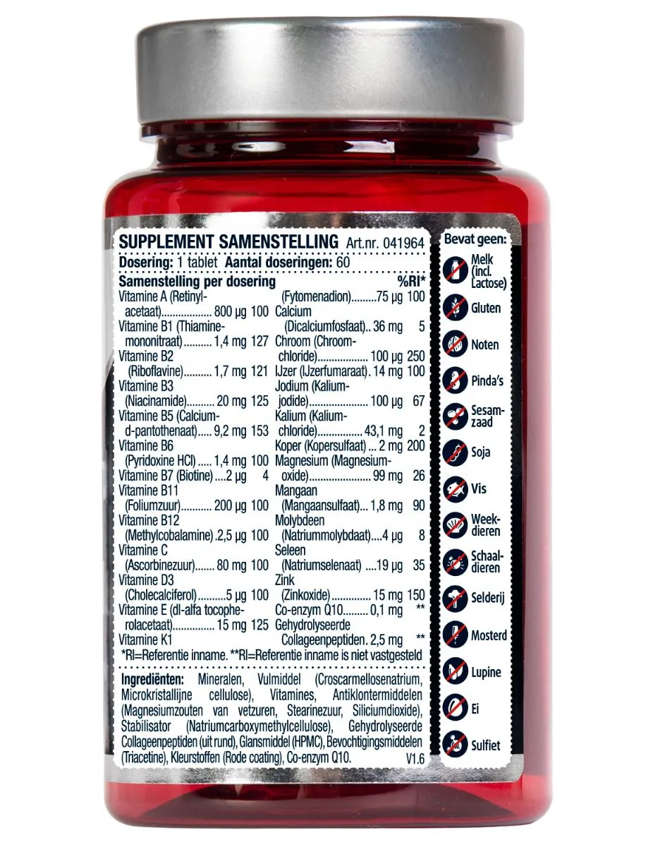 Collageen Multi Vitamine Compleet 60 tabletten