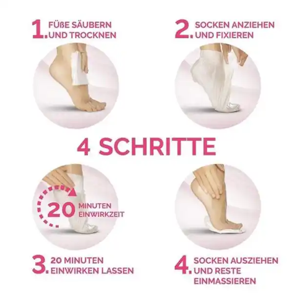 ExpertCare Intensiv pflegende Fußmaske in Socken