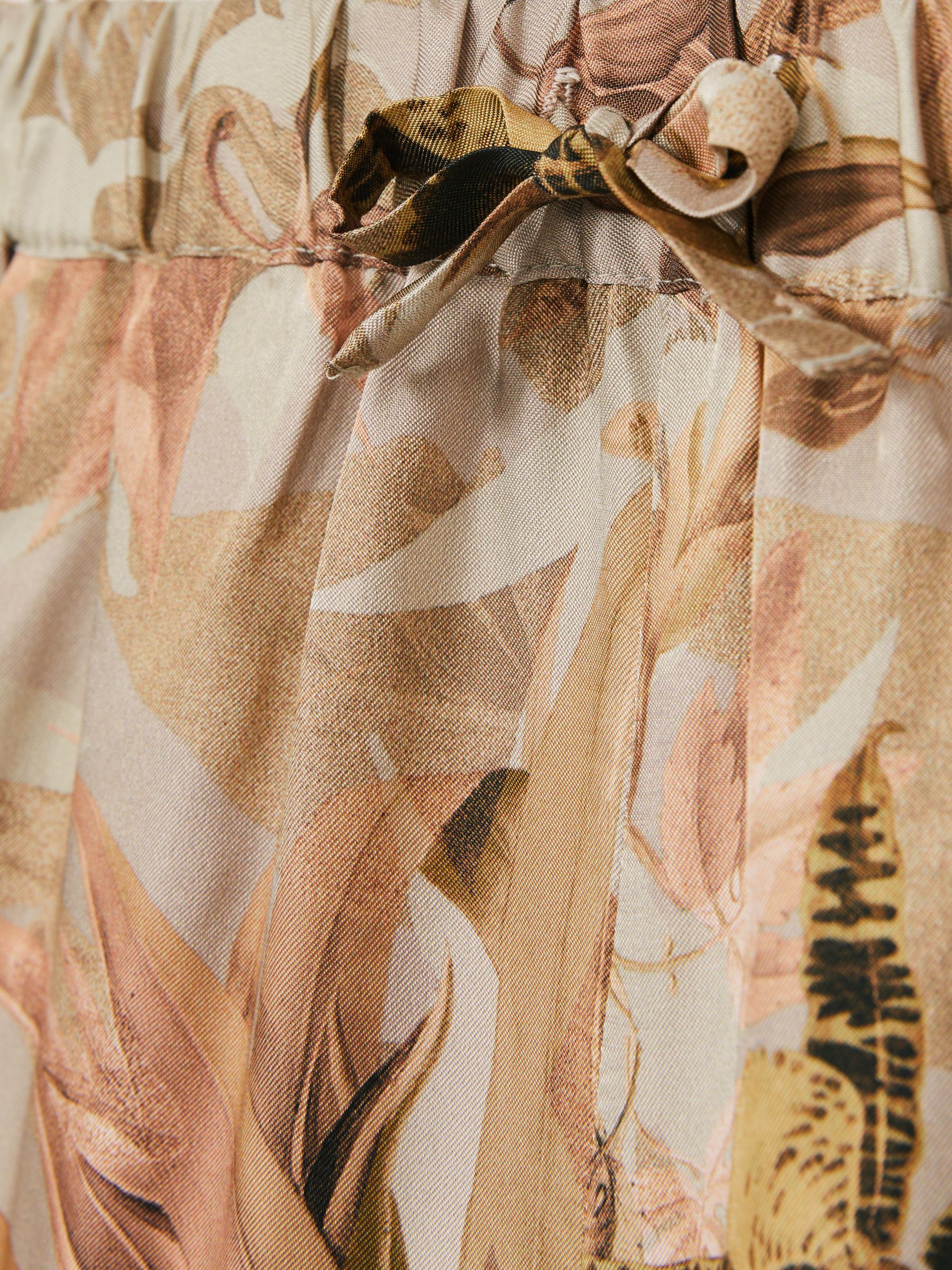 Reiss Sammie Reiss | NYBG Satijnen shorts met bloemenprint