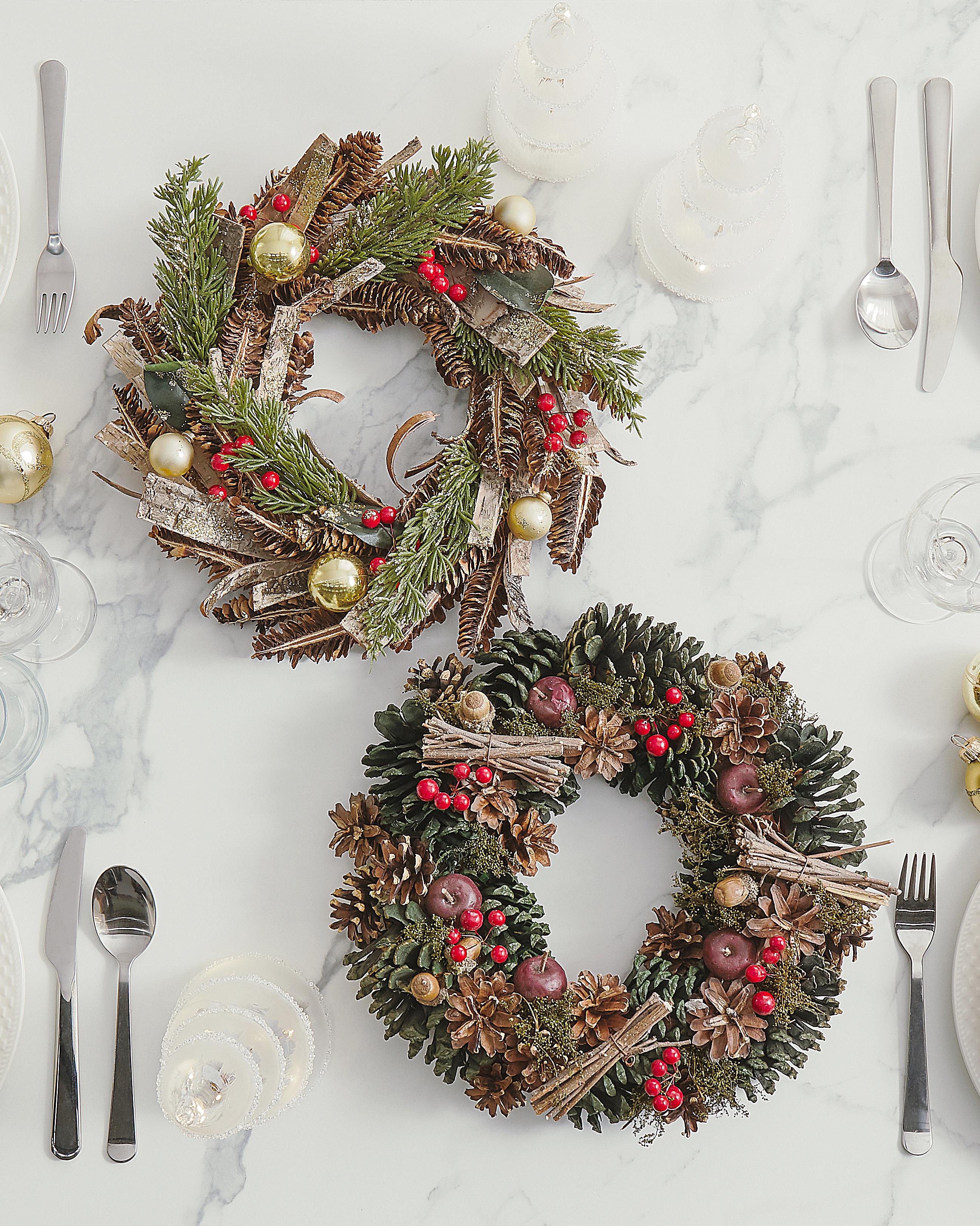 Kerstkrans NURMES Groen 35 cm