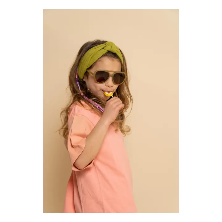Grech & Co Lunettes de Soleil Aviator | Vert olive