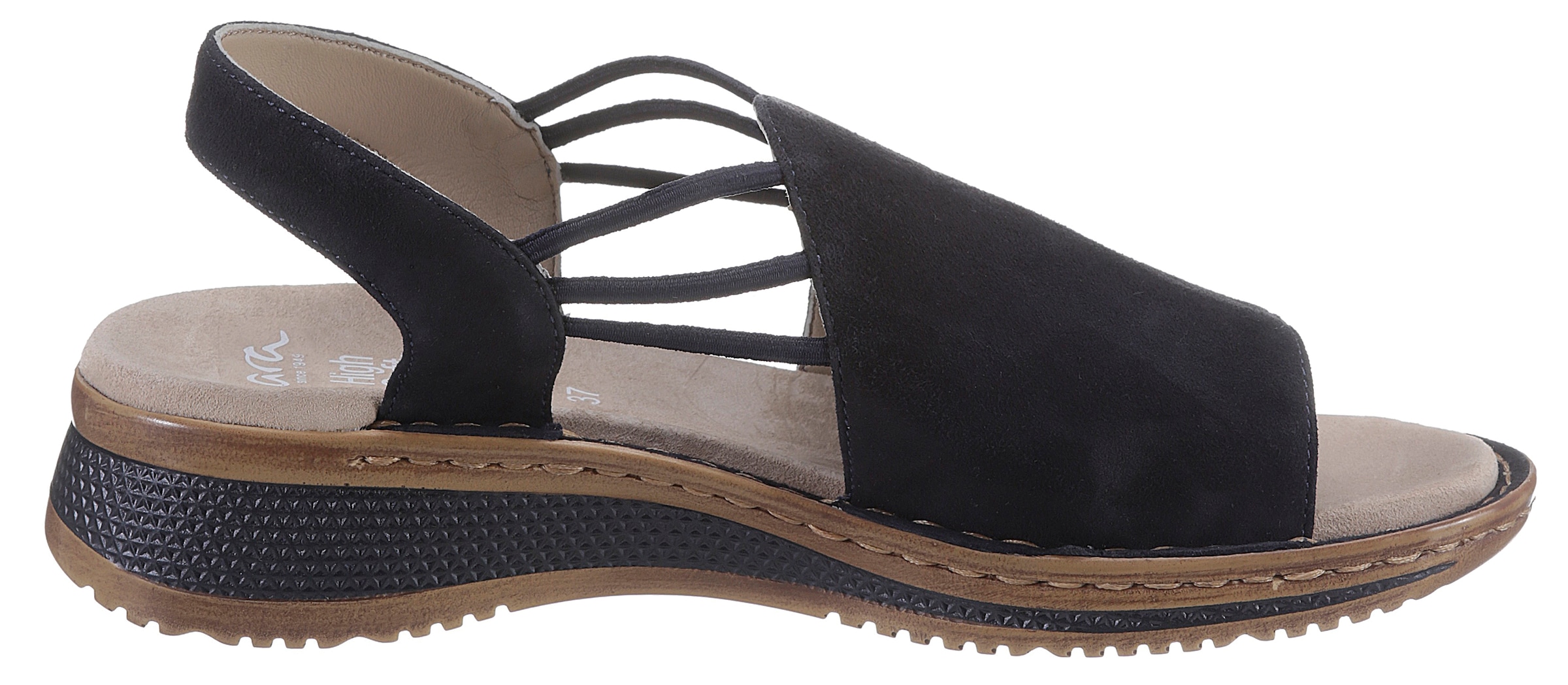 Ara Riemchensandale »HAWAII«  , Sommerschuh, Sandalette, Keilabsatz, mit Stretch-Bänder, G-Weite
