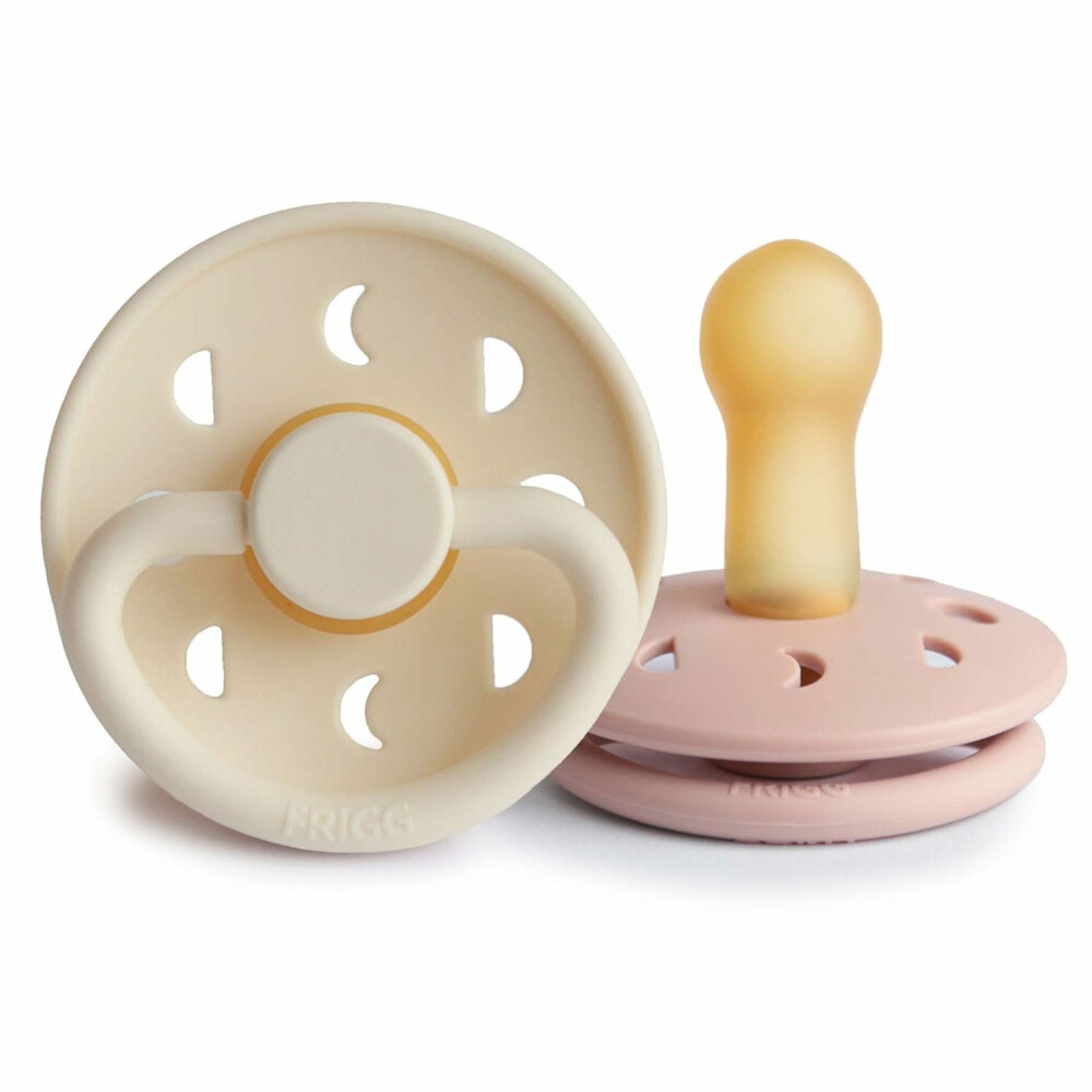 Frigg Fopspeen Moon maat 2 6-18 mnd Blush Cream2 stuks