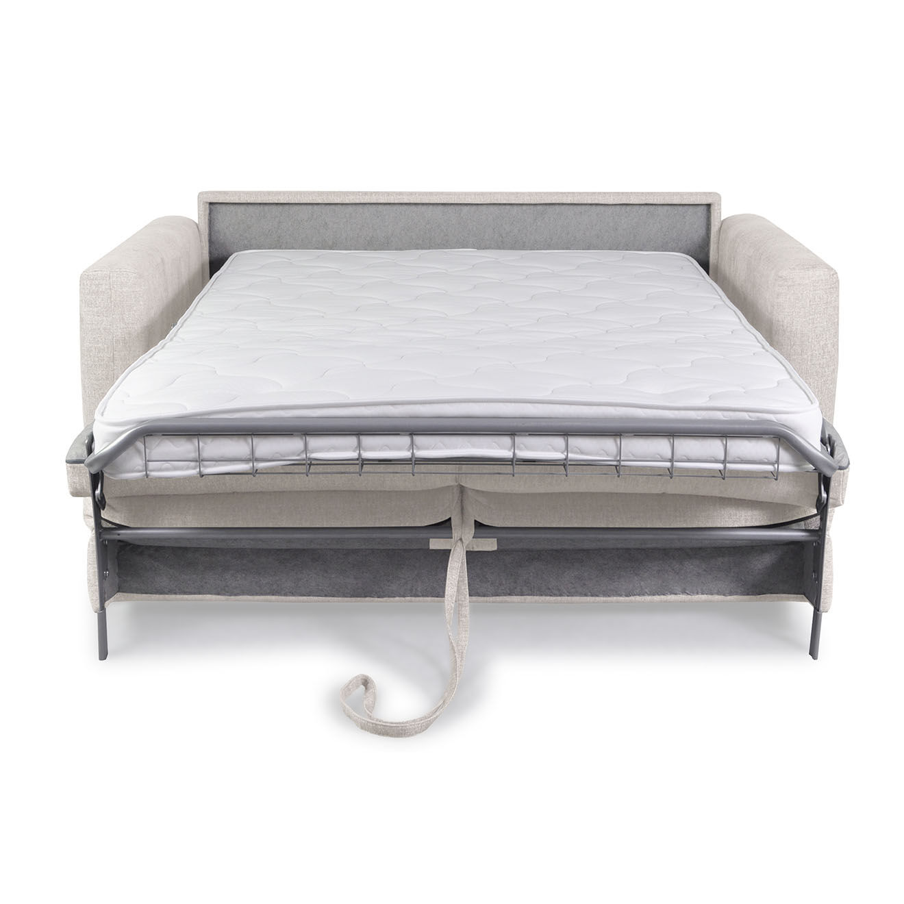 Bobochic Canapé droit cocoone convertible express  beige - 200x105x98 cm