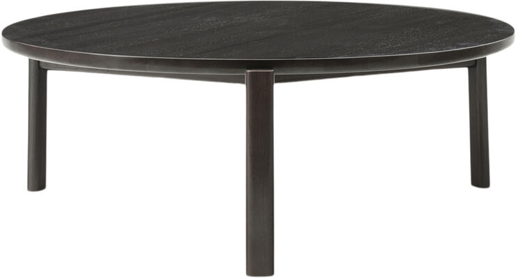 Audo Copenhagen Passage Lounge Table, Ø90, Dark Lac Sort