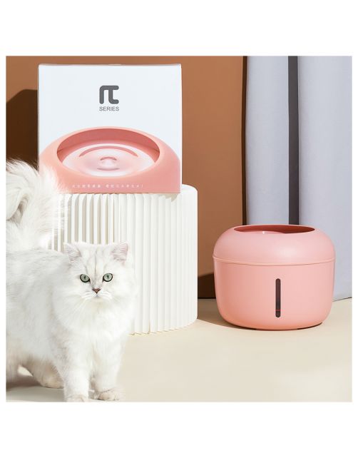 Petlux Drinkfontein Met Filter - Kattendrinkbak - 20x20x15 cm Roze M
