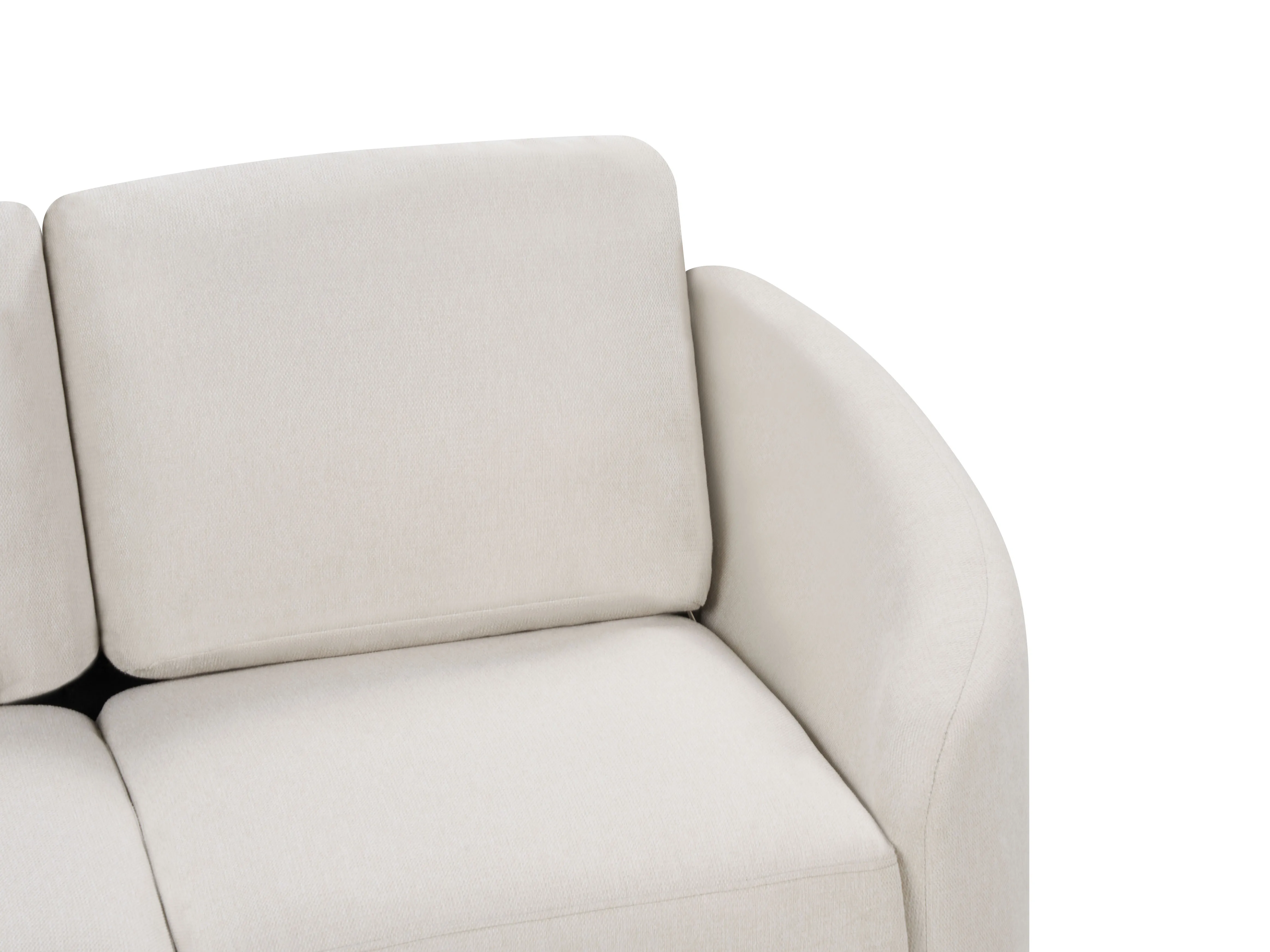 Bank 2-zits TROSA Stof Lichtbeige