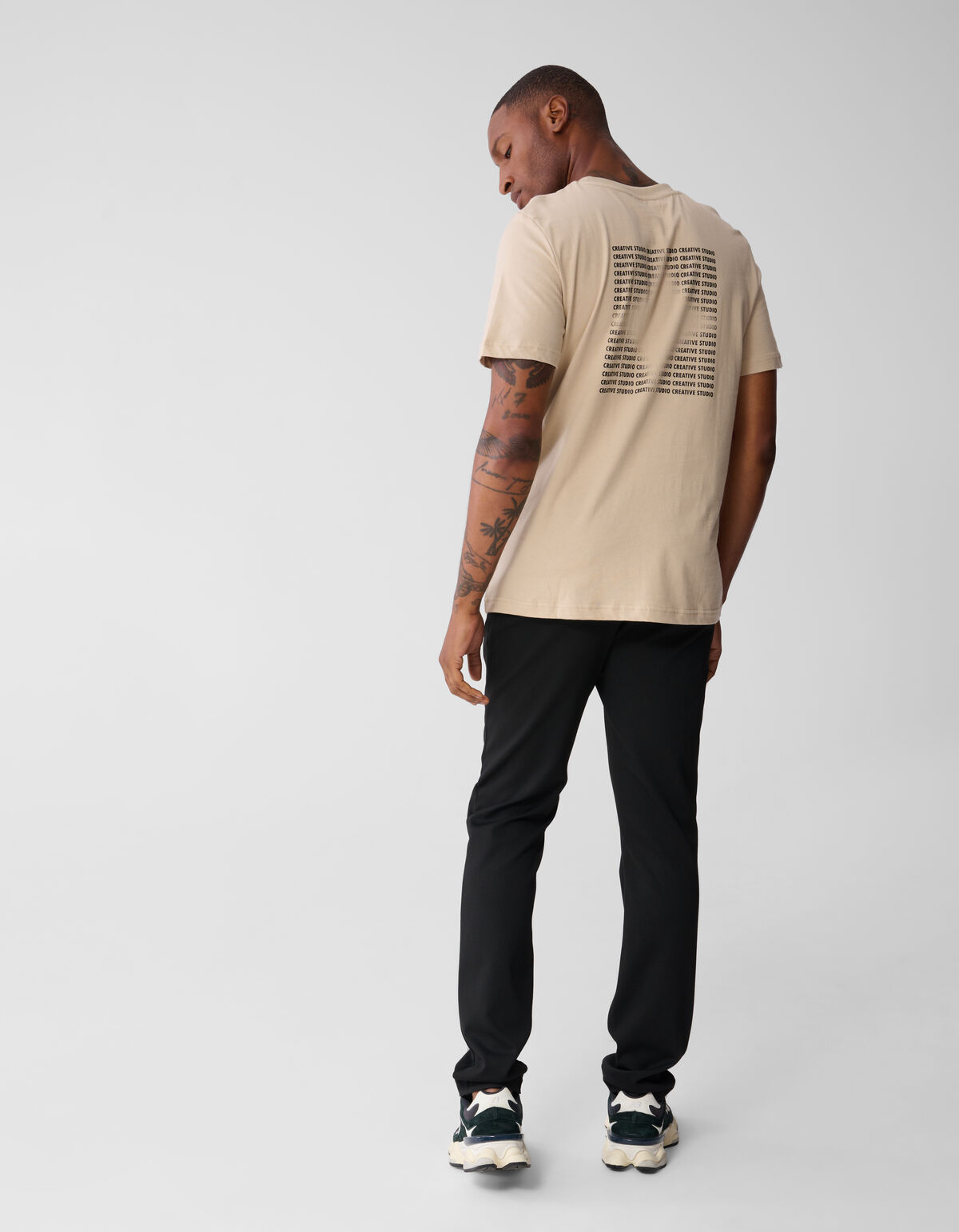 Regular Fit Broek Zwart