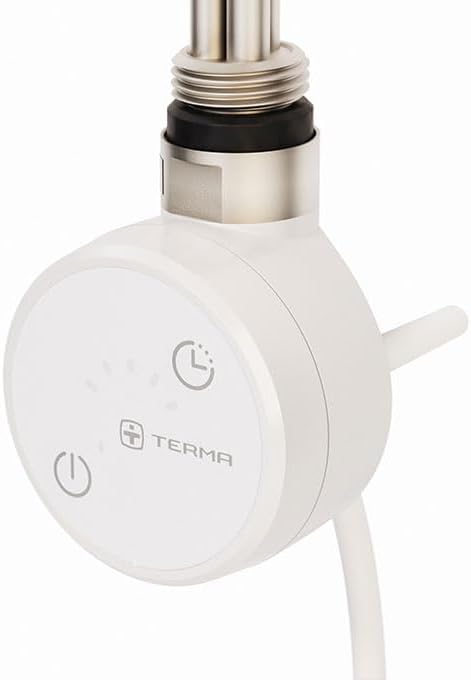 anapont Elektrischer Badheizkörper 1475x600 Handtuchheizkörper – Timer - Handtuchradiator, IPx5, komplett montiert – Atmosphäre & Komfort im Bad (mit Zeitschaltuhr)