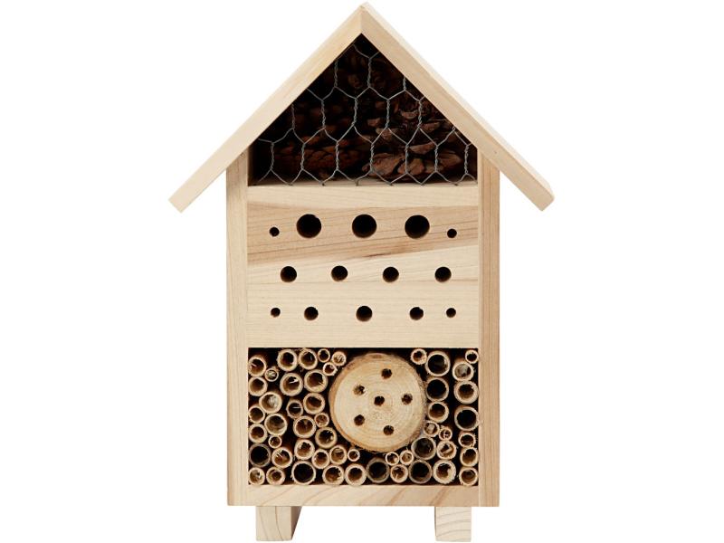 Creativ Company Insektenhotel 26.1 x 18.4 x 9.2 cm Kiefer Insektenhotel für den Garten oder Balkon