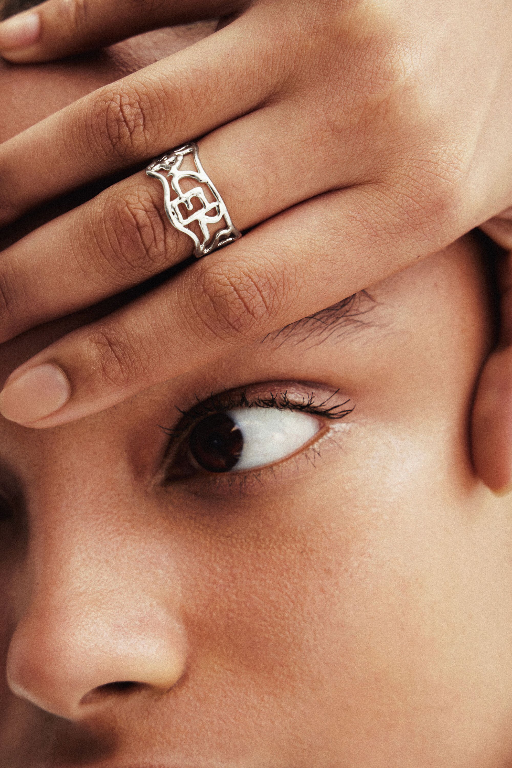 Bague message plaquée argent Zalio