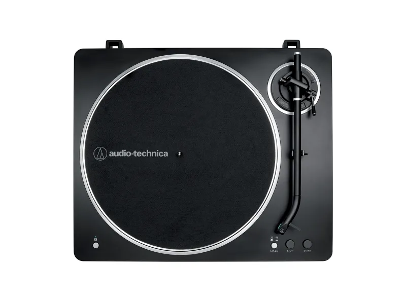 Audio-Technica AT-LP70XBT, Bæltedrevet pladespiller, Fuld automatisk, Sort, Sølv, Kilerem, Aluminium, 33 1/3,45 rpm