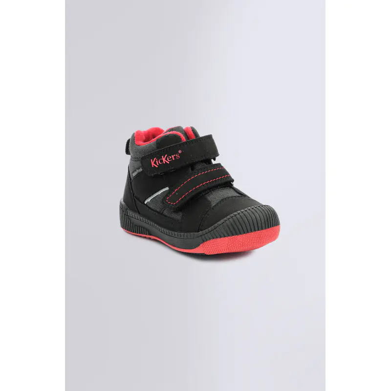 KICKOJA NOIR ROUGE BASKETS BASSES Synthétique Garçon