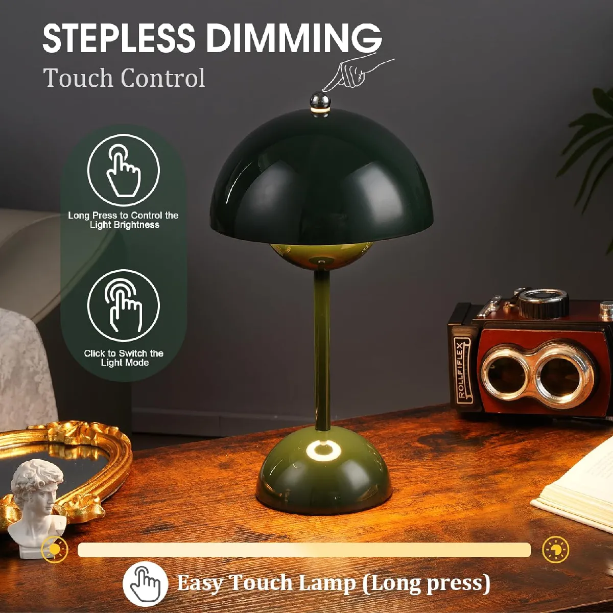 Lampe de Chevet LED Vert