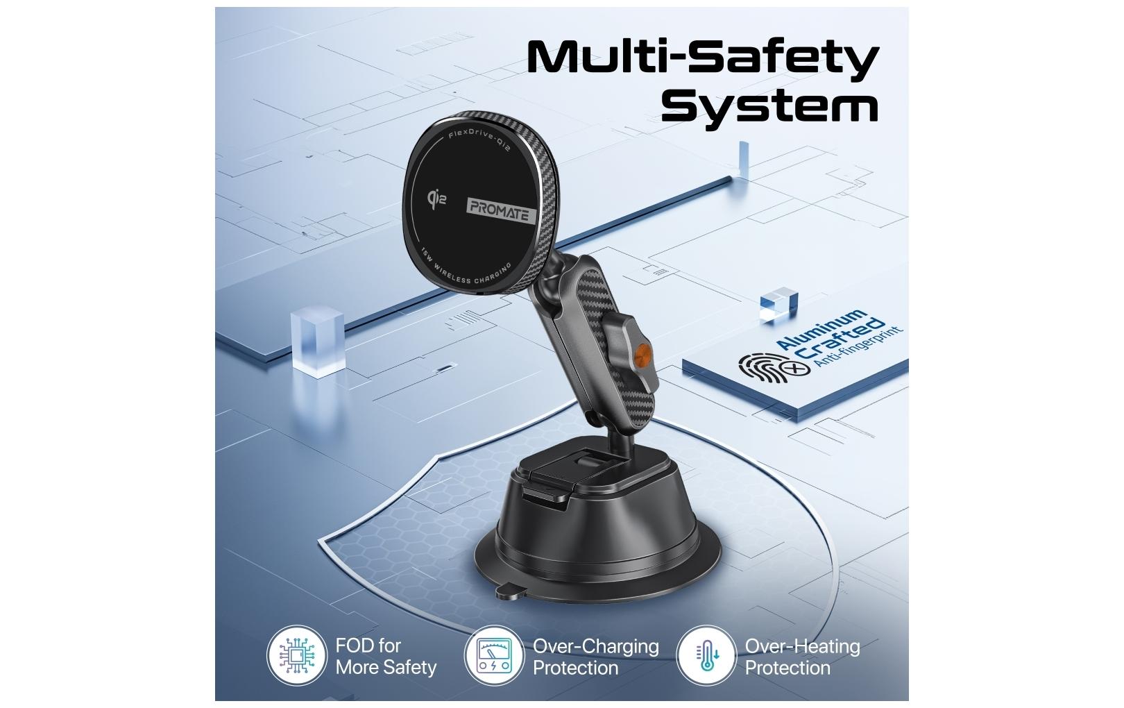 Smartphone-Halterung FlexDrive Qi2Universalhalterung