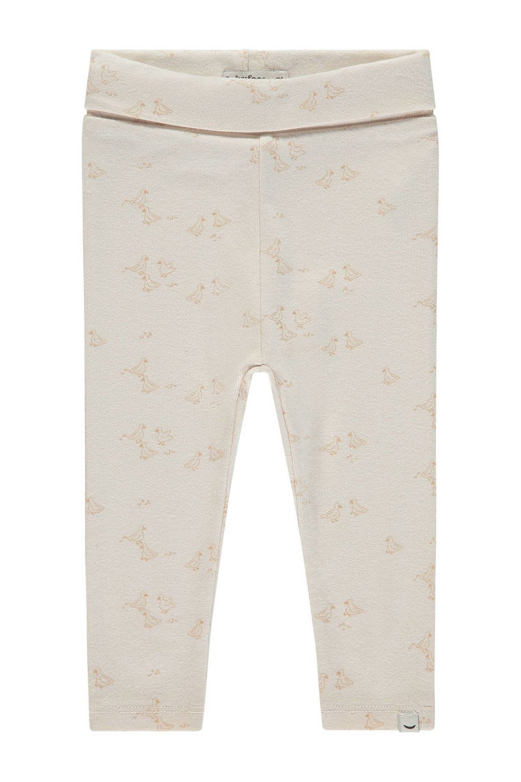 Babyface baby regular fit broek met all over print ecru