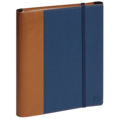 Agenda spiralé Denim All in One - 1 semaine sur 2 pages - 15 x 21 cm - bleu - avec carnet de notes - Exacompta