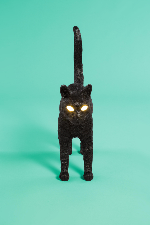 Seletti Jobby The Cat tafellamp LED oplaadbaar wit