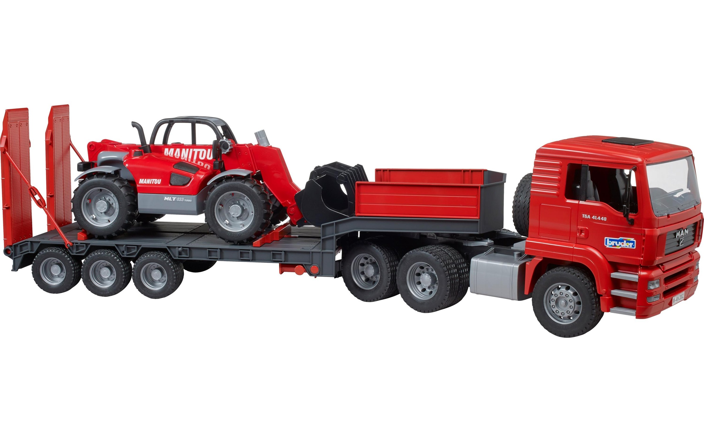 Bruder® Spielzeug-LKW »MAN LKW mit Tieflader« Nutzfahrzeug