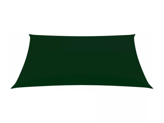 Voile de parasol tissu oxford rectangulaire 4x5 m vert foncé