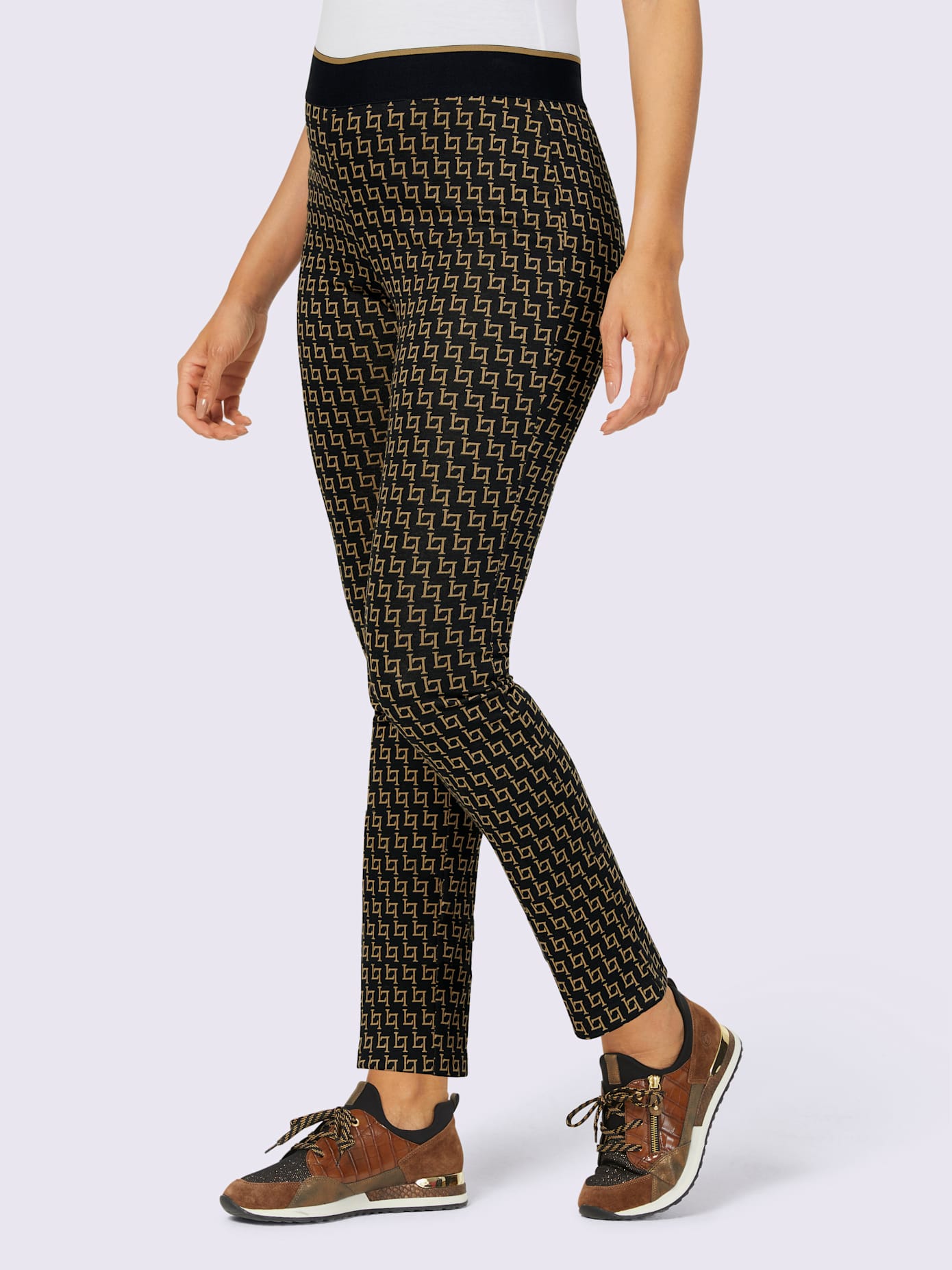 Pantalon en jacquard mélange de viscose doux
