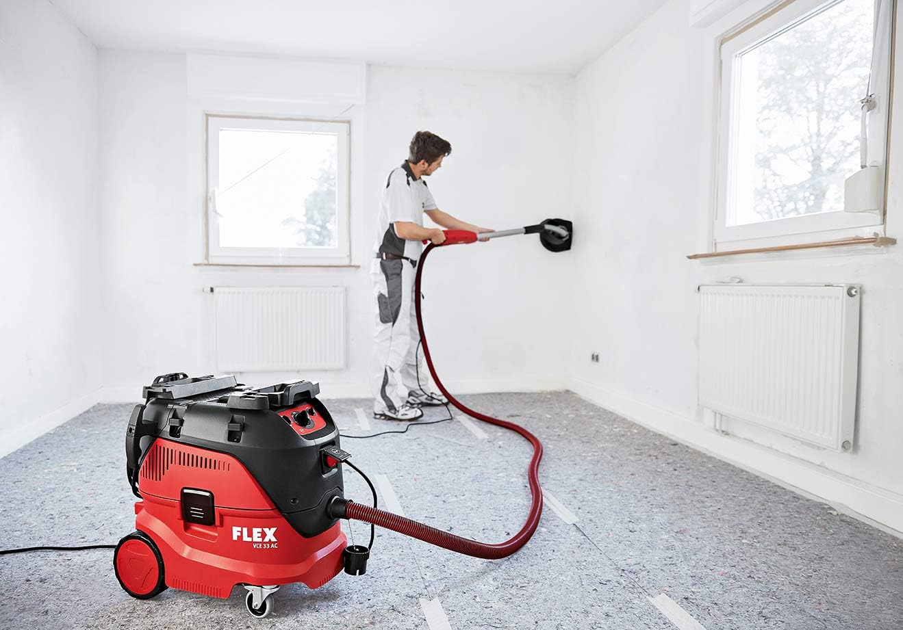 Flex Sicherheitssauger VCE 33 L MC (1200 W, Industriesauger mit Zubehör, Behälter 30 l, Füllmenge Flüssigkeiten 17 l, Schlauchlänge 4 m, mit Geräte-Steckdose) 444103