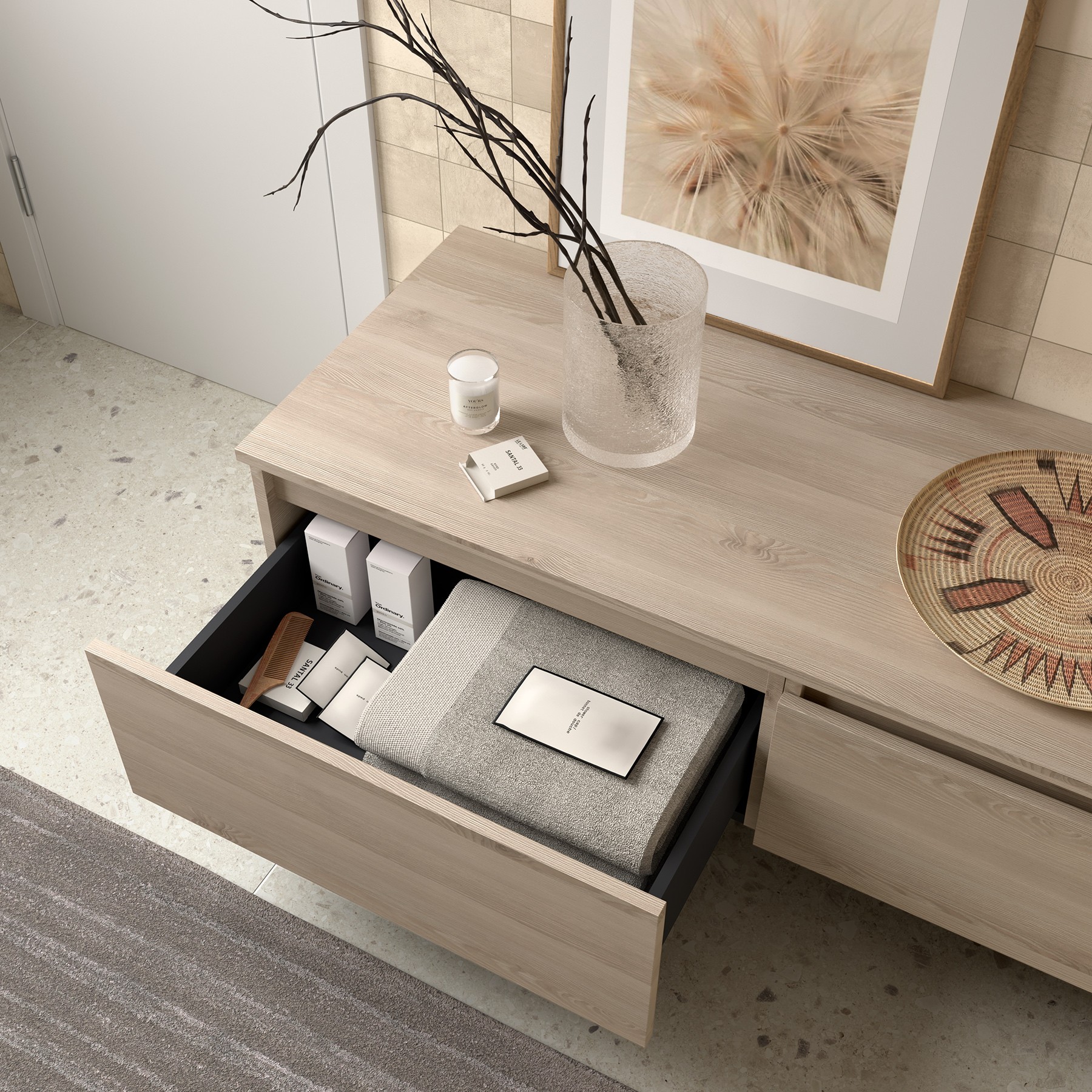 Muebles Hoyo badmeubel 60cm licht eiken