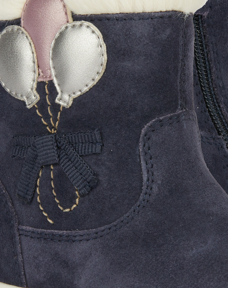 Stiefelette TROTTOLA gefüttert in navy/pink