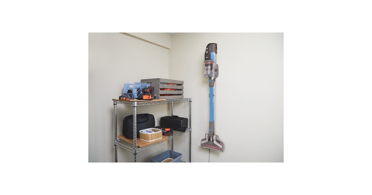 BLACK+DECKER36V 4-in-1 Steelstofzuiger  (Lichtblauw/grijs)