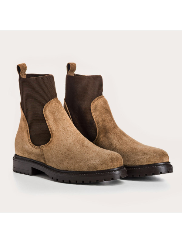 Bottines EVELYN Peau Beige - Reqins