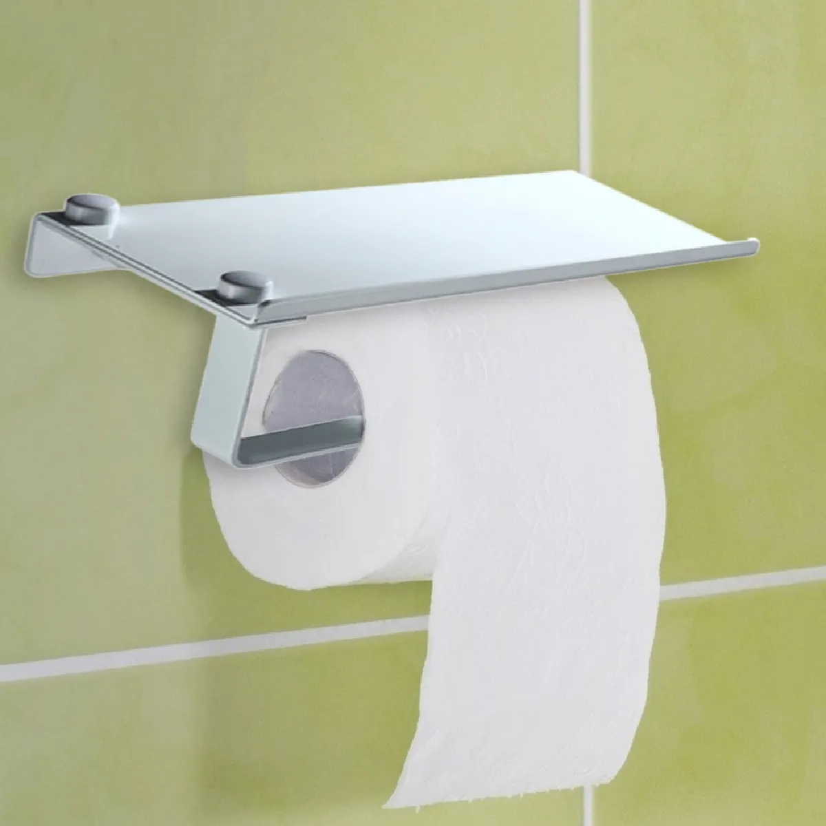 Universal Porte-papier Art Deco Argent