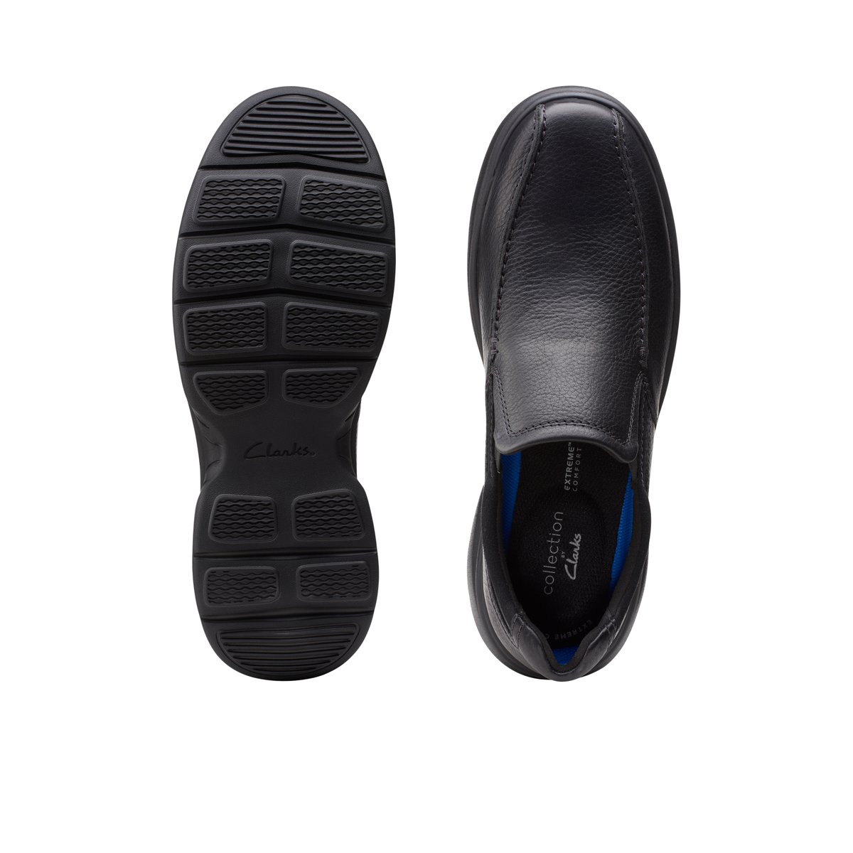 CLARKS-Bradley st-w-Chaussures décontractées - Talon plat - Noir