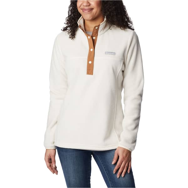 Sweat polaire COLUMBIA BENTON SPRINGS 1/2 SNAP W CHALK/CAMEL BROWN