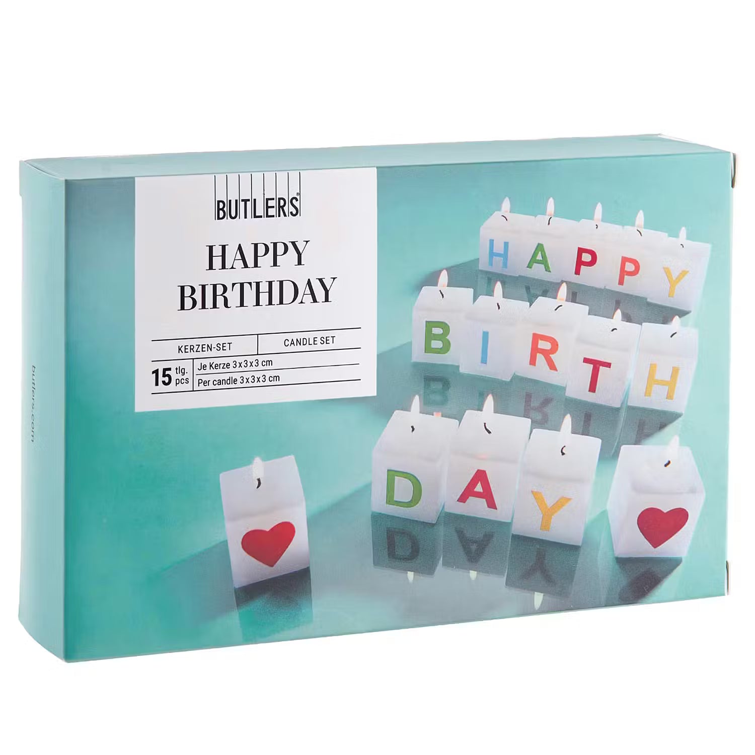 HAPPY BIRTHDAY Kerzen-Set 6er-Set