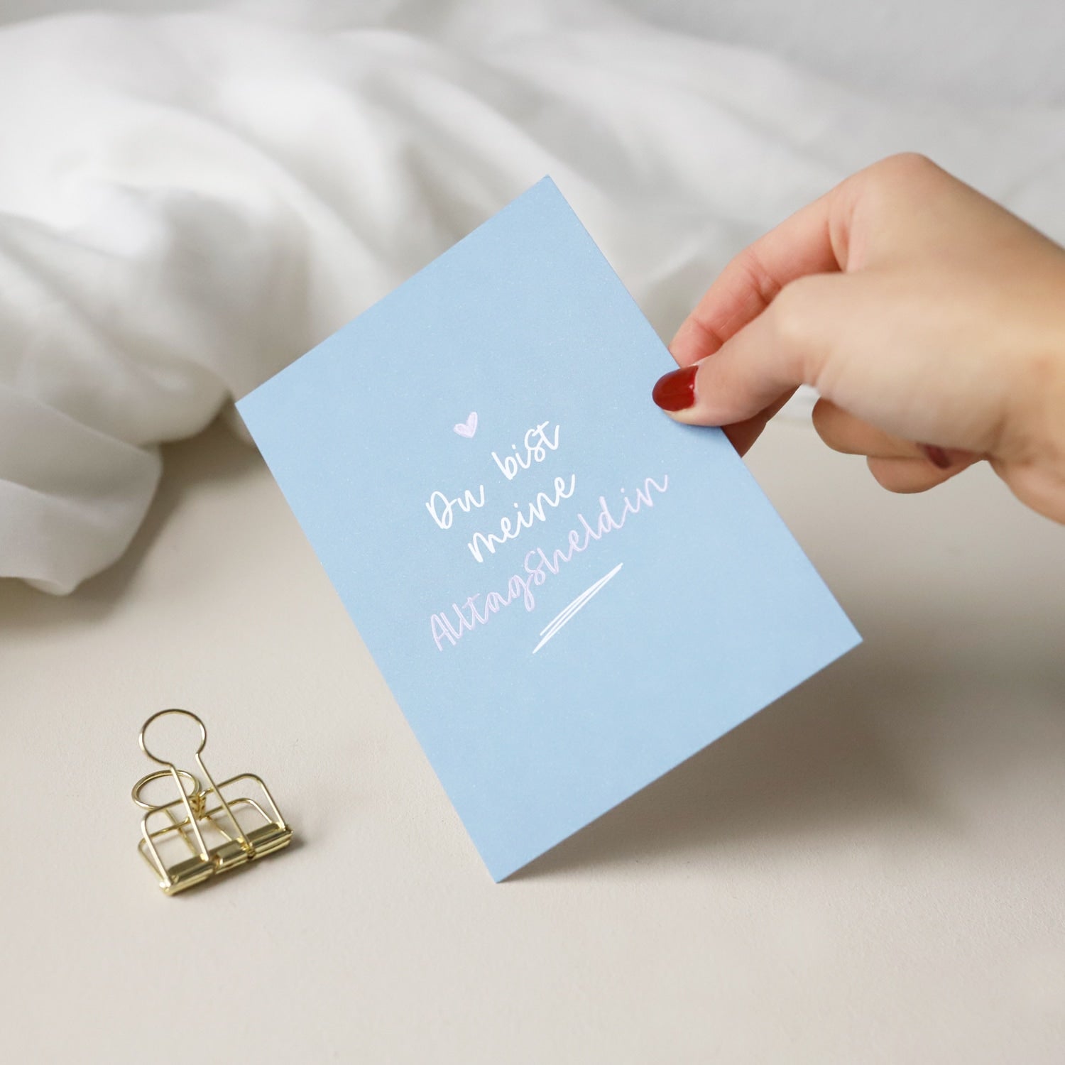 Postkarte „Alltagsheldin