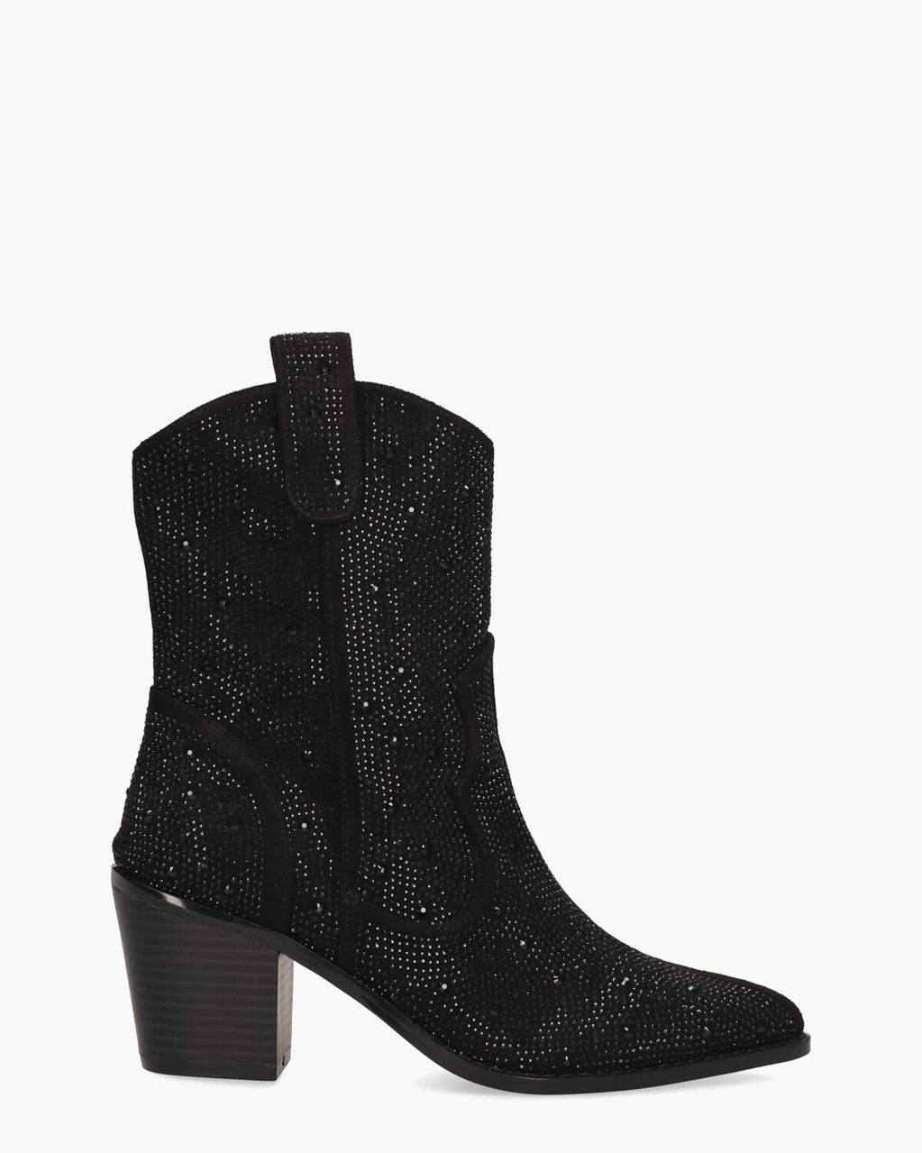 Mia & Jo Usha Zwart Dames Enkelboots