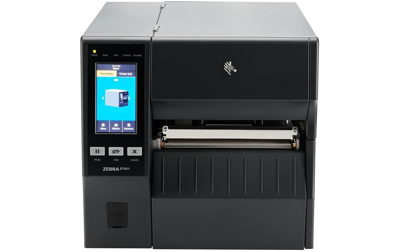 Thermodrucker ZT421 300 dpi TT Cutter<br>Industrieller Etikettendrucker