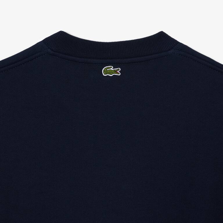 Sweatshirt Jogger oversize imprimé Tennis en molleton Sweatshirts - Bleu - Lacoste - Femme