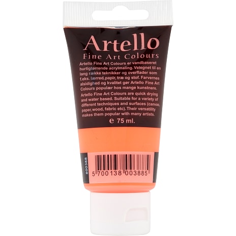 Artello akrylmaling 75 ml - Neon Orange