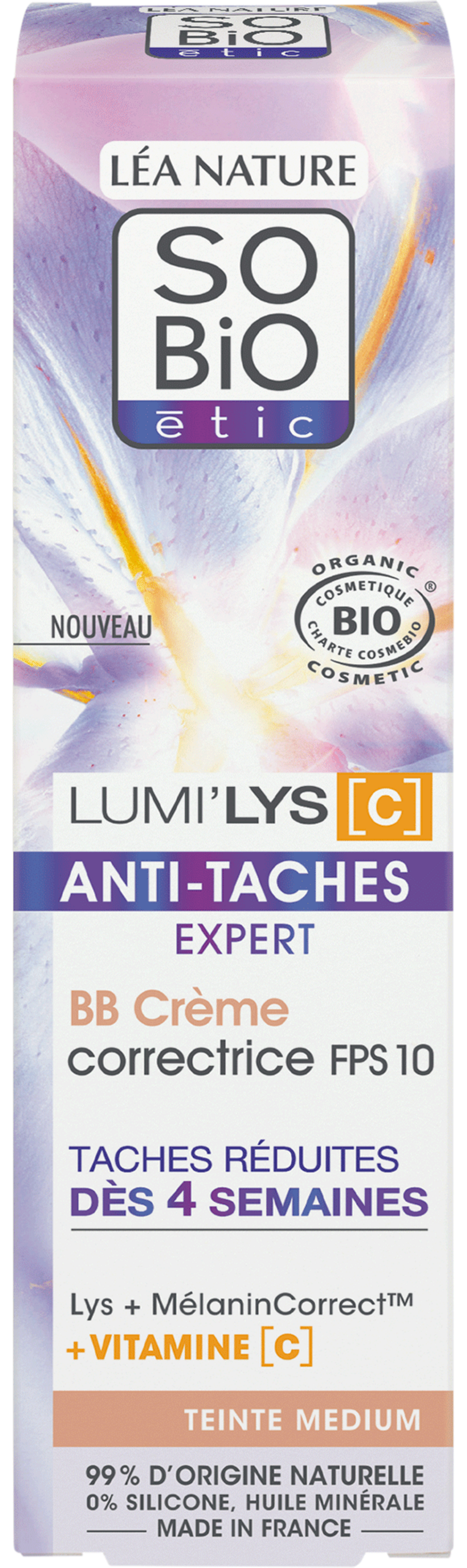 LÉA NATURE SO BiO étic  LUMI'LYS [C] Korrigierende BB Cream LSF 10, Medium (40 ml)