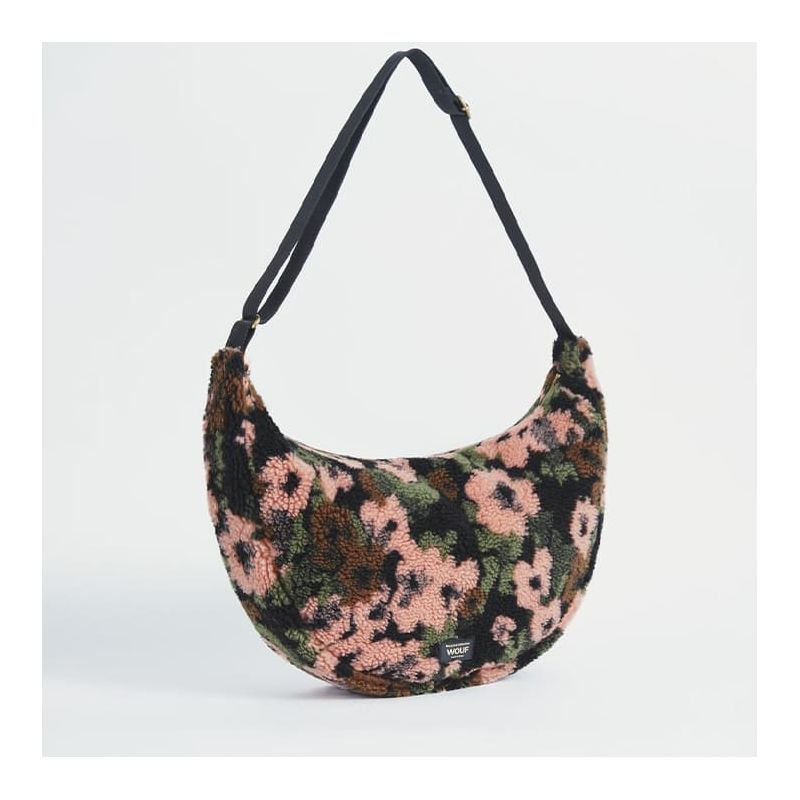 Sac bandoulière L 45 cm en Teddy Margot