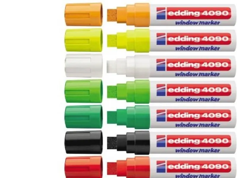 Vinduesmarker Edding 4090-49 hvid 4-15mm