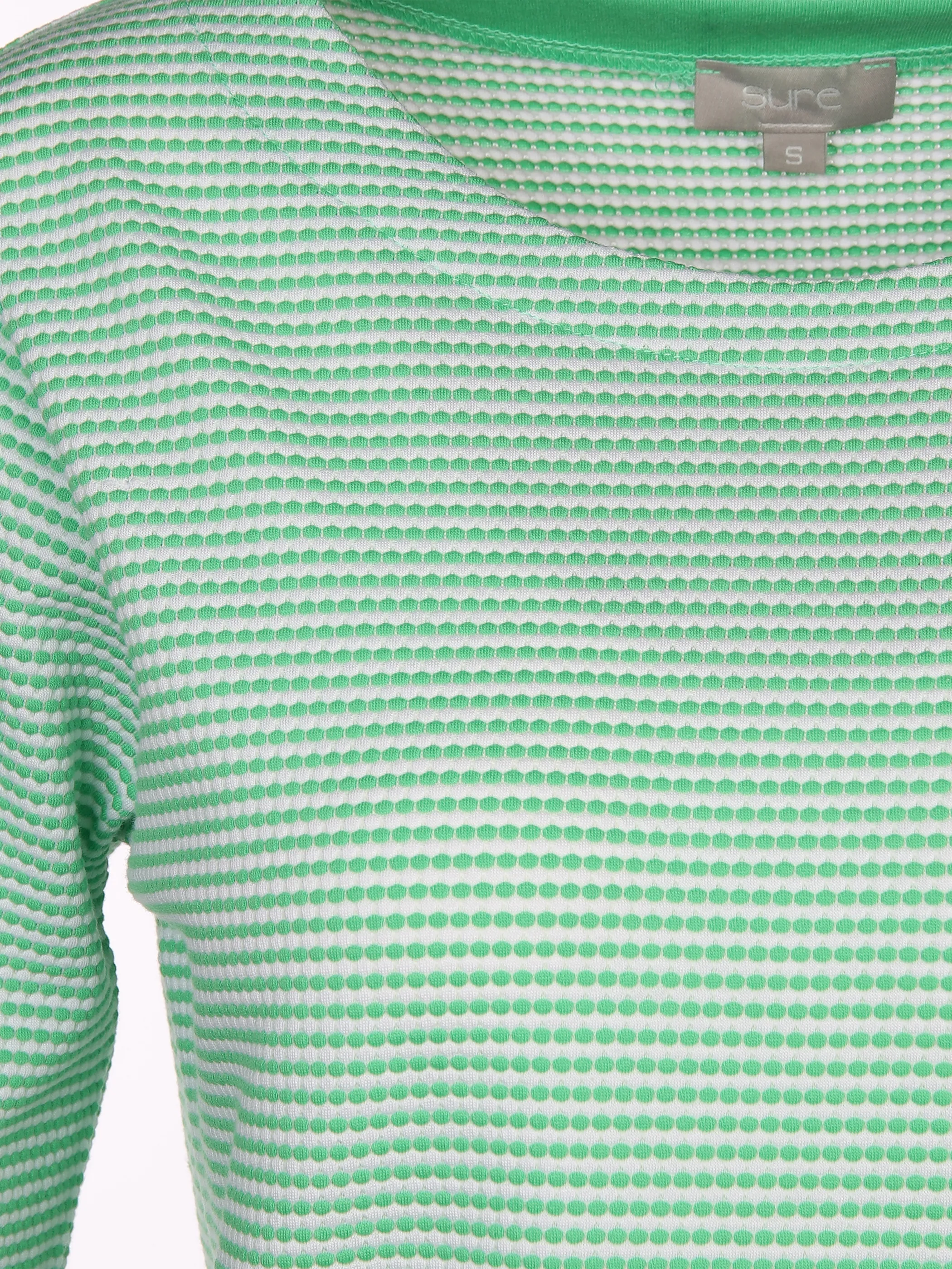 Damen Wabenstrukturshirt mit Streifen