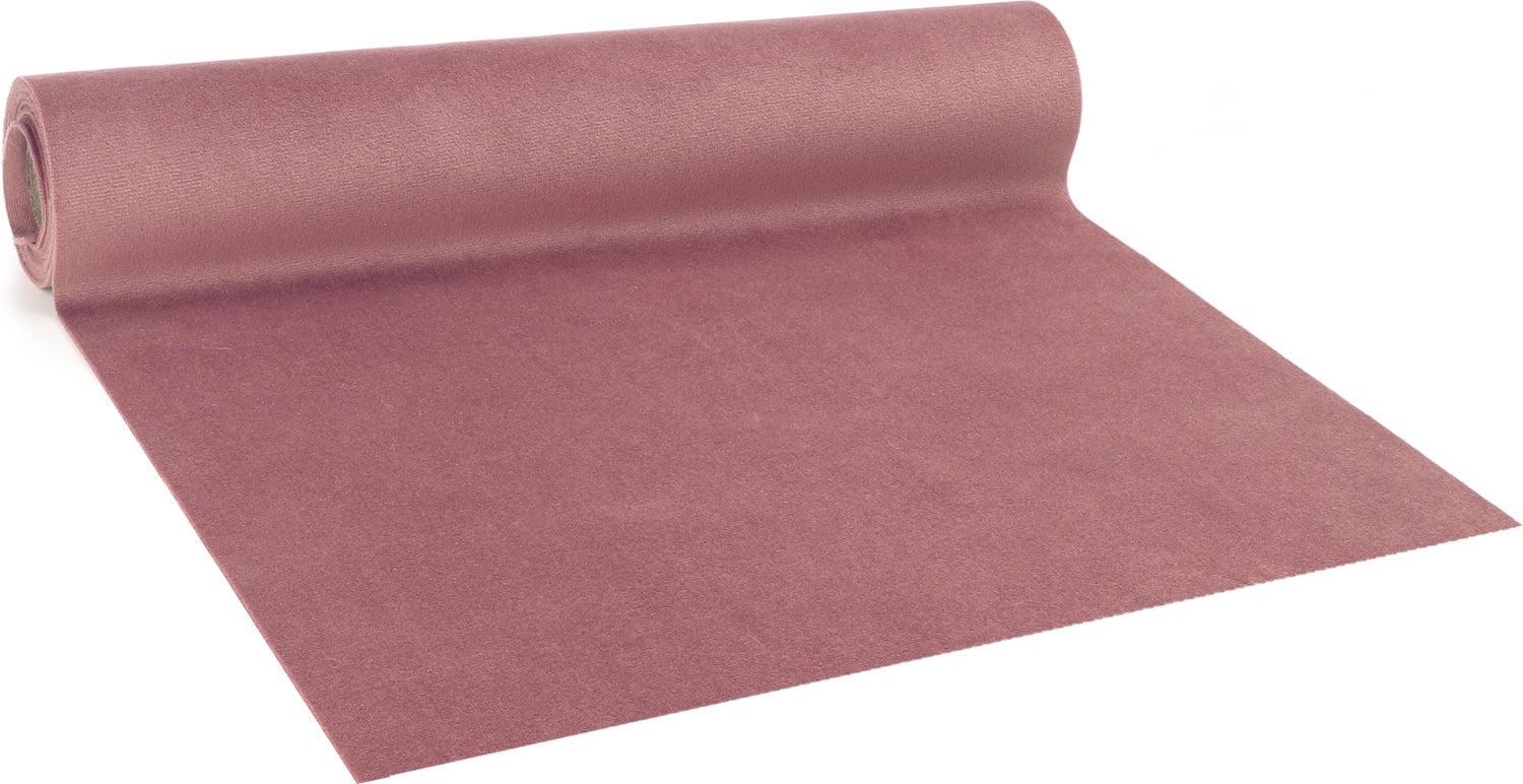 Vivant tafelloper Velvet oud roze 250 x 28 cm