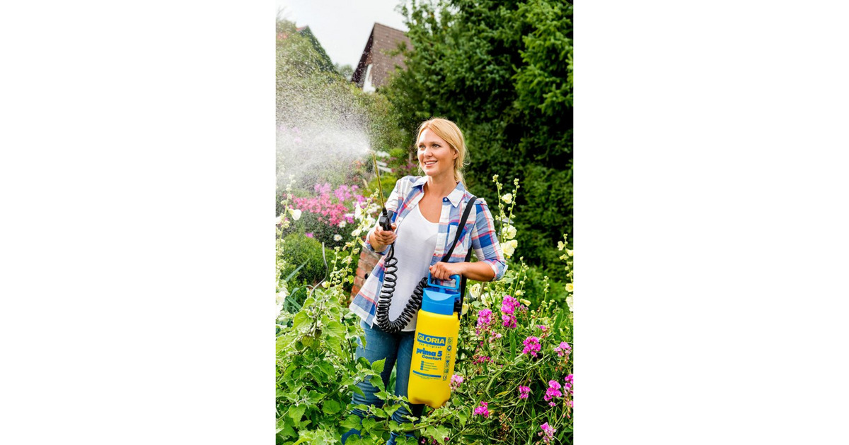 GloriaDrukspuit prima 5 Comfort  (Geel/blauw)