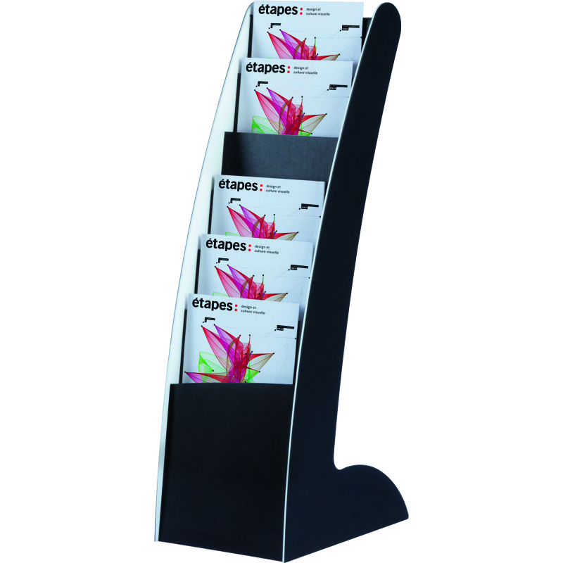Présentoirs fixes monobloc 6 cases pour format A4 Paperflow